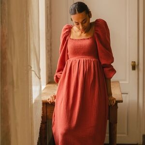 Nothing Fits But AOI DRESS. Size Large. Color Dry Rose. Never worn.